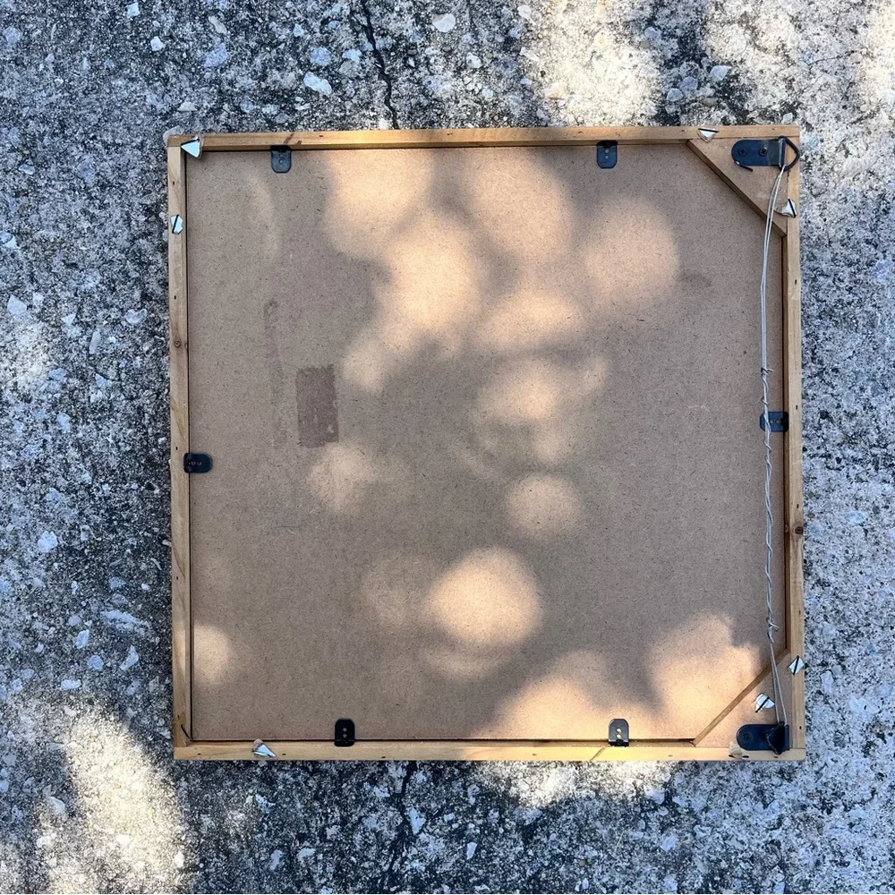 Art Deco Mirror Wood Metal Retro